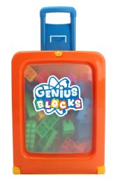 12 pieces Suitcase With Blocks 90pcs - Baby Toys