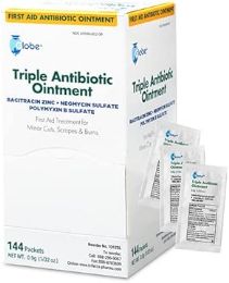 1728 Pieces Globe Triple Antibiotic Ointment Unit Dose 0.9g - First Aid For Donation