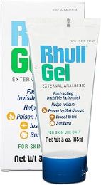 96 pieces Rhuli Gel 3 Oz  (antI-Itch Gel) Menthol + Camphor Gel - First Aid For Donation