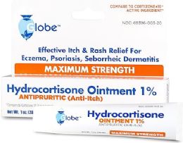 144 pieces Globe Hydrocortisone 1% Cream  1 oz - First Aid For Donation
