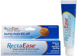 144 pieces Rectaease (hemorrhoid Cream With 5% Lidocaine) 1oz - First Aid For Donation