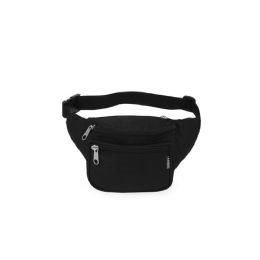 50 Pieces 11.5 inch Signature Waist Tab Label Small In Black - Fanny Pack
