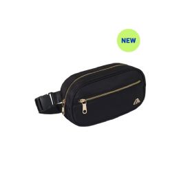 20 Pieces 9.5 inch Premium Waste - Large In Black/gold - Fanny Pack