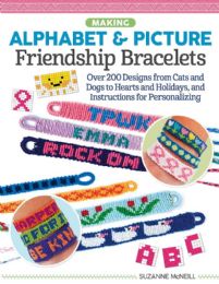 12 pieces Making Alphabet & Picture Friendship Bracelets - Coloring & Activity Books