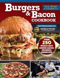 12 pieces Burgers & Bacon Cookbook - World Food Championships Recipes - Coloring & Activity Books