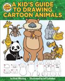 12 pieces A Kid's Guide To Drawing Cartoon Animals - Activity Book - Coloring & Activity Books