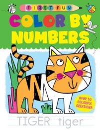 12 pieces First Fun: Color By Numbers - Coloring For Beginners - Coloring & Activity Books