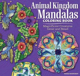 12 pieces Animal Kingdom Mandalas Coloring Book - Magnificent Designs - Coloring & Activity Books