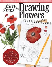 12 pieces Easy Steps To Drawing Flowers - Lessons For Drawing - Coloring & Activity Books