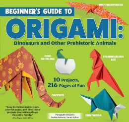 12 pieces Beginner's Guide To Origami: Dinosaurs & Prehistoric Animals - Coloring & Activity Books