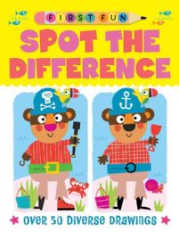 12 pieces First Fun: Spot The Difference - Beginner Puzzles For Kids - Crosswords, Dictionaries, Puzzle books