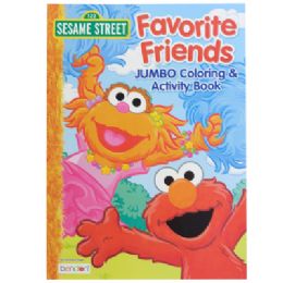 24 pieces Coloring Book Sesame Street In 24pc Display Box - Coloring & Activity Books