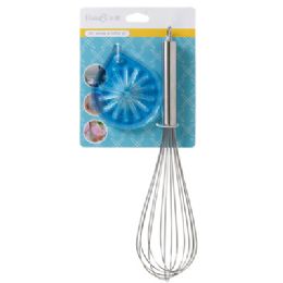 18 pieces Whisk & Wiper Set Stainless Steel Tubular Handle W/ Wiper Attachment B&c Tcd - Store