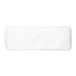 24 Pieces Cotton Terry Cloth Headband WHITE - Fitness and Athletics