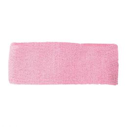 24 Pieces Cotton Terry Cloth Headband PINK - Fitness and Athletics