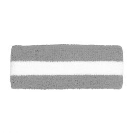 24 Pieces Cotton Terry Cloth Headband GREY-WT - Fitness and Athletics