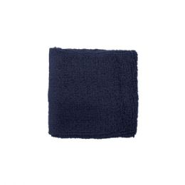 24 Pieces Cotton Terry Cloth Wrist Band NAVY - Fitness and Athletics