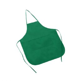24 pieces 80gram Non Woven Chef's Apron GREEN - Kitchen Aprons