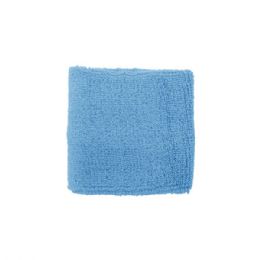 24 Pieces Cotton Terry Cloth Wrist Band BLUE - Fitness and Athletics