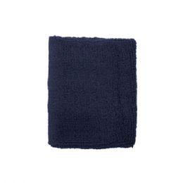 24 Pieces Cotton Terry Cloth Wristband NAVY - Fitness and Athletics