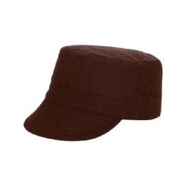 24 of Ladies' Fashion Wool Cap BROWN