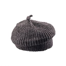 24 Pieces Chenille Knitted Beanie BROWN - Winter Beanie Hats
