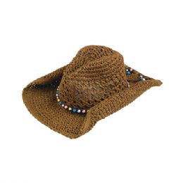 24 of Ladies' Toyo Cowboy Hat BROWN