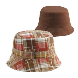 Ladies' Reversible Twill Bucket Twill Coffee