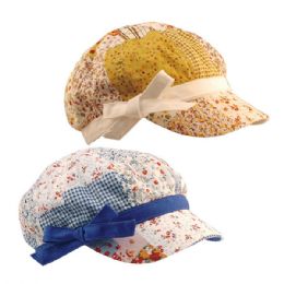 24 of Girls' Newboy Cap Assorted