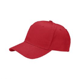 24 of Low Profile Twill Cap Red
