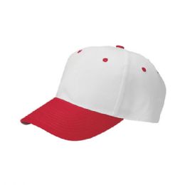 24 of Low Profile Twill Cap WhitE-Red