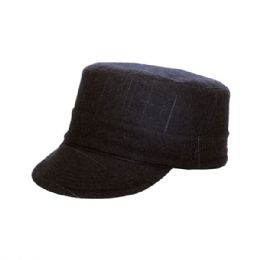 24 of Ladies' Fashion Wool Cap BLACK
