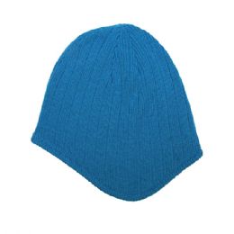 24 of RiB-Knit EaR-Flap Beanie Aqua