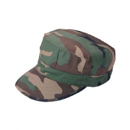 24 Pieces Camouflage Twill Army Cap CAMO - Military Caps