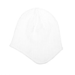 24 of RiB-Knit EaR-Flap Beanie White