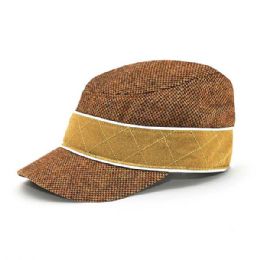 24 Pieces Infinity Selecitons Wool Blend Army Cap CAMEL-L-XL - Military Caps
