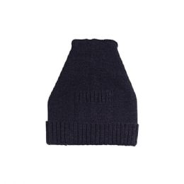 24 of Wool Blend Knitted Beanie Black