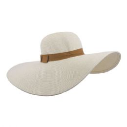 24 of Ladies' Toyo Braid Sun Hat BEIGE