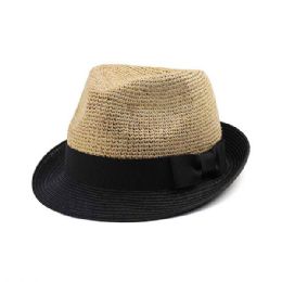 24 of Infinity Selections Raffia Fedora Hat NATURAL