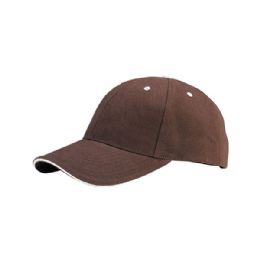 24 of Low Profile Heavy Brushed Cotton Twill Cap Brown Putty
