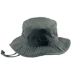 24 of Cotton Twill Washed Hunting Hat OLIVE-L