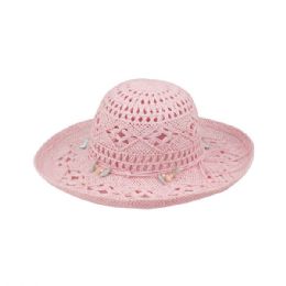 24 of Ladies' Fashion Toyo Hat PINK