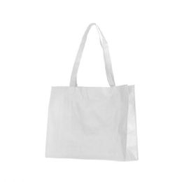 24 Pieces 100gram Non Woven Tote Bag WHITE - Tote Bags & Slings