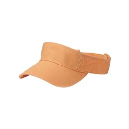24 of Pro Style Cotton Twill Washed Visor MANGO