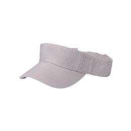24 of Pro Style Cotton Twill Washed Visor STONE