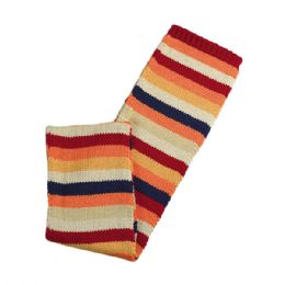 24 pieces Youth Crocheted Knit Scarf NATURAL - Winter Scarves