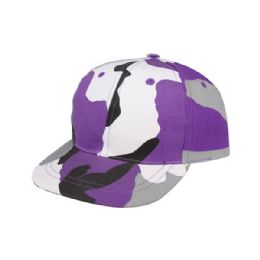 Youth Low Profile Camo Twill Cap Lilac 52