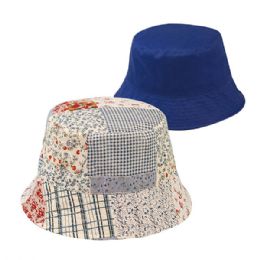 Ladies' Reversible Bucket Hat Blue