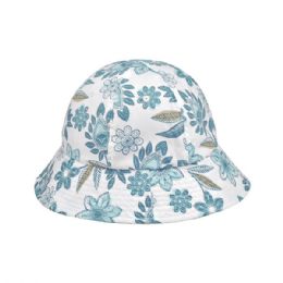 Ladies' Floral Bucket Hat Turquoise