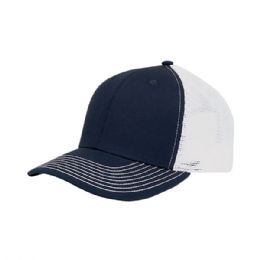 Deluxe Trucker Cap NavY-White